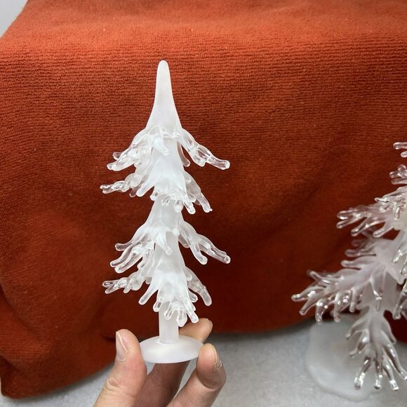 Dept 56 Village Icicle Trees #56722 Set of 3 Village Accessories- RETIRED - Picture 10 of 12